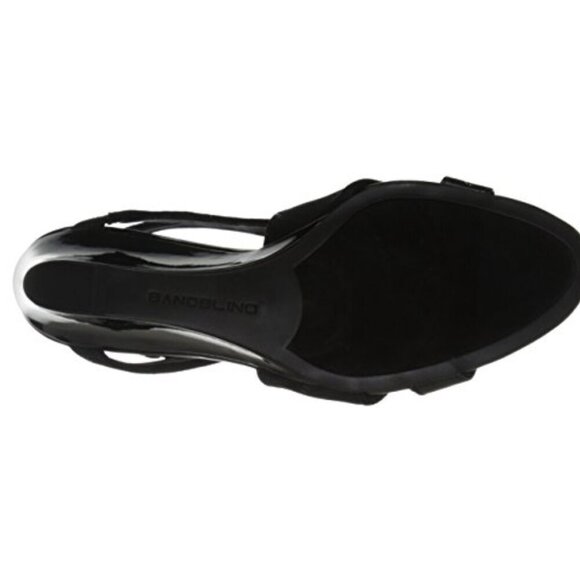 Bandolino Tadaa Fabric Strap Wedge Sandals Black - US 6.5 - Picture 5 of 13